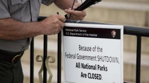 Government Shutdown Signs